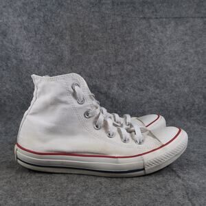 Converse Shoes Womens 8 Hi Top Sneaker Chuck Taylor All Star White Canvas Casual